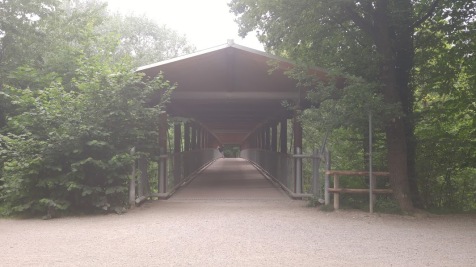 A covered bridge